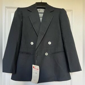 VTG Imp Originals Black Double-Breasted Blazer suit jacket